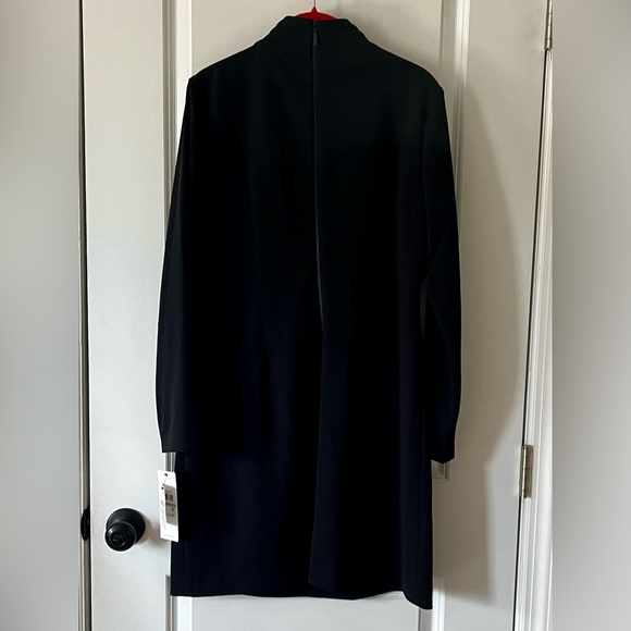 Calvin Klein Black L/S Keyhole Sheath Minidress New w/tags Polyester/Spandex - Picture 2 of 7